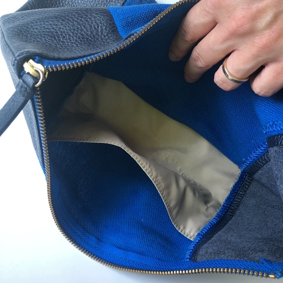 Gap Two Tone Leather Clutch - Picture 3 of 5